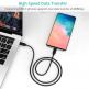 Choetech USB-C to USB-C Cable 60W - здрав кабел с бързо зареждане за устройства с USB-C порт (100 см) (черен) (bulk) thumbnail 6