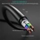 Choetech USB-C to USB-C Cable 60W - здрав кабел с бързо зареждане за устройства с USB-C порт (100 см) (черен) (bulk) thumbnail 7