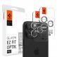Spigen Optik Pro tR Ez Fit Lens Protector 2 Pack - 2 комплекта предпазни стъклени лещи за камерата на iPhone 15 Pro, iPhone 15 Pro Max, iPhone 14 Pro, iPhone 14 Pro Max (прозрачен) thumbnail