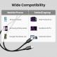 Pitaka Flex Braided USB-C to USB-C Cable 60W - кабел с въжена оплетка и бързо зареждане за устройства с USB-C порт (120 см) (черен) thumbnail 5