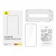 Baseus Glare Repelling Tempered Glass Film (0.30mm) - матирано калено стъклено защитно покритие за дисплея на iPhone 15 Pro Max (черен-прозрачен) thumbnail 3