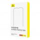 Baseus Glare Repelling Tempered Glass Film (0.30mm) - матирано калено стъклено защитно покритие за дисплея на iPhone 15 Pro Max (черен-прозрачен) thumbnail 4