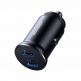 Joyroom Mini Metal Quick Car Charger 30W - зарядно за кола с 2xUSB-C изхода с технология за бързо зареждане (черен) thumbnail 4