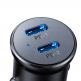 Joyroom Mini Metal Quick Car Charger 30W - зарядно за кола с 2xUSB-C изхода с технология за бързо зареждане (черен) thumbnail 6