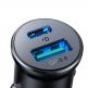 Joyroom Dual USB-A & USB-C Fast Car Charger 30W - зарядно за кола с USB-A и USB-C изходи и технология за бързо зареждане (черен) thumbnail 4