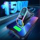 Joyroom 4-in-1 Fast Car Charger and Extended Cigarette Lighter Port 150W - зарядно за кола с 2xUSB-C и USB-A изходи и извод за запалка (черен) thumbnail 4