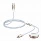 Joyroom 2-in-1 Lightning and Apple Watch Cable (150 cm) (white) - USB-C кабел с Ligthning конектор и конектор за зареждане на Apple Watch (150 см) (бял) thumbnail 9