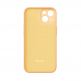 Baseus Liquid Silica Gel Case Set (ARYT020110) - силиконов (TPU) калъф и стъклено защитно покритие за дисплея за iPhone 14 (оранжев) thumbnail 3