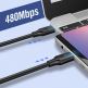 Ugreen USB-C to USB-C Fast Charging Cable 60W - здрав кабел с бързо зареждане за устройства с USB-C порт (100 см) (черен) thumbnail 7