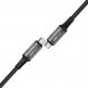 Acefast Acewire Pro USB4 USB-C to USB-C Fast Charging Cable 240W - здрав USB4 кабел с въжена оплетка за устройства с USB-C порт (100 см) (черен) thumbnail 2