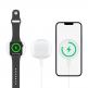 Choetech USB-C Magnetic Wireless Qi Charger Qi15W-A30 - поставка (пад) за безжично зареждане за iPhone с Magsafe (бял) thumbnail 4