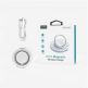 Choetech USB-C Magnetic Wireless Qi Charger Qi15W-A30 - поставка (пад) за безжично зареждане за iPhone с Magsafe (бял) thumbnail 5