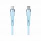 Nillkin Flowspeed Silicon USB-C to USB-C Cable 60W - кабел с бързо зареждане за устройства с USB-C порт (100 см) (син) thumbnail