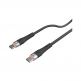Nillkin Flowspeed Silicon USB-C to USB-C Cable 60W - кабел с бързо зареждане за устройства с USB-C порт (100 см) (черен) thumbnail 2