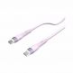 Nillkin Flowspeed Silicon USB-C to USB-C Cable 60W - кабел с бързо зареждане за устройства с USB-C порт (100 см) (лилав) thumbnail 4