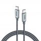Choetech USB-C to USB-C Fast Charging Cable 100W - USB-C към USB-C кабел за устройства с USB-C порт (180 см) (черен) thumbnail