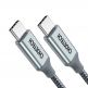 Choetech USB-C to USB-C Fast Charging Cable 100W - USB-C към USB-C кабел за устройства с USB-C порт (180 см) (черен) thumbnail 2