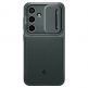 Spigen Optik Armor Case - тънък качествен силиконов (TPU) калъф с капак за камерата за Samsung Galaxy S24 (зелен) thumbnail 3