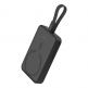 Baseus Magnetic Mini Wireless Charging Power Bank 10000 mAh 20W (P10022109113) - преносима външна батерия с вграден Lightning кабел, USB-C порт и безжично зареждане с MagSafe (черен)  thumbnail 6