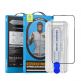 Blueo Receiver HD Tempered Glass - стъклено защитно покритие за дисплея на дисплея на iPhone 15 Pro Max (черен-прозрачен)  thumbnail