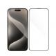 Blueo Receiver HD Tempered Glass - стъклено защитно покритие за дисплея на дисплея на iPhone 15 Pro Max (черен-прозрачен)  thumbnail 3