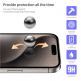 Blueo 3D Curved Tempered Glass HD - стъклено защитно покритие за дисплея на дисплея на iPhone 15 Pro (черен-прозрачен)  thumbnail 4
