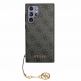 Guess PU 4G Charms Collection Leather Hard Case - дизайнерски кожен кейс за Samsung Galaxy S24 Ultra (сив) thumbnail 3