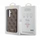 Guess PU 4G Charms Collection Leather Hard Case - дизайнерски кожен кейс за Samsung Galaxy S24 Plus (кафяв) thumbnail 6