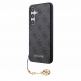 Guess PU 4G Charms Collection Leather Hard Case - дизайнерски кожен кейс за Samsung Galaxy S24 (сив) thumbnail 2