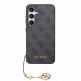 Guess PU 4G Charms Collection Leather Hard Case - дизайнерски кожен кейс за Samsung Galaxy S24 (сив) thumbnail 3