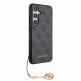 Guess PU 4G Charms Collection Leather Hard Case - дизайнерски кожен кейс за Samsung Galaxy S24 (сив) thumbnail 4
