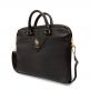 Guess PU Grained 4G Metal Logo Laptop Bag 16 - луксозна дизайнерска чанта с дръжки и презрамка за преносими компютри до 16 инча (черен) thumbnail 2