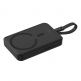 Baseus Magnetic Mini Wireless Charging Power Bank 10000 mAh 30W (P1002210B113) - преносима външна батерия вграден USB-C кабел, USB-C порт и безжично зареждане с MagSafe (черен)  thumbnail 5
