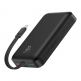 Baseus Magnetic Mini Wireless Charging Power Bank 10000 mAh 30W (P1002210B113) - преносима външна батерия вграден USB-C кабел, USB-C порт и безжично зареждане с MagSafe (черен)  thumbnail 8