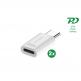 4smarts Lightning Female to USB-C Male Adapter 27W 2 Pack  - 2 броя адаптери от Lightning женско към USB-C мъжко за iPhone и устройства с USB-C порт (бял) thumbnail