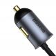 Baseus Share Together Car Charger With Extension Cord 120W (CCBT-B0G) - зарядно за кола с 1xUSB-C и 3xUSB-A порта с технология за бързо зареждане (сив) thumbnail 5