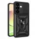 Armor Camshield Hybrid Case With Stand - хибриден удароустойчив кейс с пръстен против изпускане за Samsung Galaxy S24 Plus (черен) thumbnail