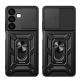 Armor Camshield Hybrid Case With Stand - хибриден удароустойчив кейс с пръстен против изпускане за Samsung Galaxy S24 Plus (черен) thumbnail 2