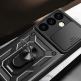Armor Camshield Hybrid Case With Stand - хибриден удароустойчив кейс с пръстен против изпускане за Samsung Galaxy S24 Plus (черен) thumbnail 6