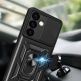 Armor Camshield Hybrid Case With Stand - хибриден удароустойчив кейс с пръстен против изпускане за Samsung Galaxy S24 Plus (черен) thumbnail 8