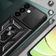 Armor Camshield Hybrid Case With Stand - хибриден удароустойчив кейс с пръстен против изпускане за Samsung Galaxy S24 Plus (черен) thumbnail 9