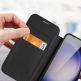 Dux Ducis Skin X Pro Magnetic Wallet Case - удароустойчив хибриден кожен кейс с отделение за карти и MagSafe за Samsung Galaxy S24 Plus (черен-прозрачен) thumbnail 8