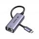 Ugreen USB-C with Ethernet Adapter 2.5Gb/s - адаптер USB-C към Ethernet за компютри с USB-C порт (тъмносив) thumbnail