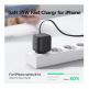 Usams GaN Wall Charger With Magnetic Retractable USB-C Cable 35W - захранване за ел. мрежа с USB-C порт и вграден USB-C кабел (черен) thumbnail 2