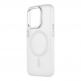 OBALME Misty Keeper MagSafe Case - хибриден удароустойчив кейс с MagSafe за iPhone 15 Pro (бял-прозрачен) thumbnail