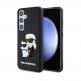 Karl Lagerfeld Karl and Choupette 3D Case - хибриден удароустойчив кейс за Samsung Galaxy S24 (черен) thumbnail