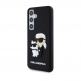 Karl Lagerfeld Karl and Choupette 3D Case - хибриден удароустойчив кейс за Samsung Galaxy S24 (черен) thumbnail 2