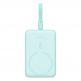 Baseus Magnetic Mini Wireless Charging Power Bank 10000 mAh 20W (P10022109333-00) - преносима външна батерия с вграден Ligtning кабел и безжично зареждане с MagSafe (светлосин)  thumbnail 2