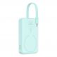 Baseus Magnetic Mini Wireless Charging Power Bank 10000 mAh 20W (P10022109333-00) - преносима външна батерия с вграден Ligtning кабел и безжично зареждане с MagSafe (светлосин)  thumbnail 8