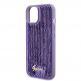 Guess Sequin Script Logo Case - дизайнерски силиконов кейс за iPhone 13 (лилав) thumbnail 5